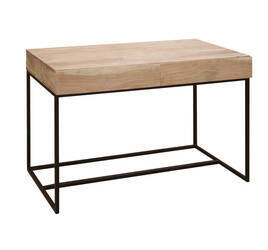Minimalistyczne biurko industrialne z szufladami z drewna Akacji  MC-12- ANL